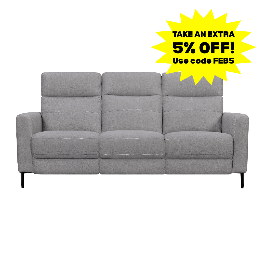 Pebble Power Sofa with Power Headrest