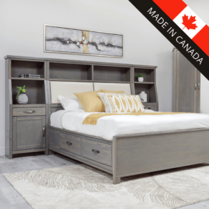 Jetty Bedframe with Tower Nightstands