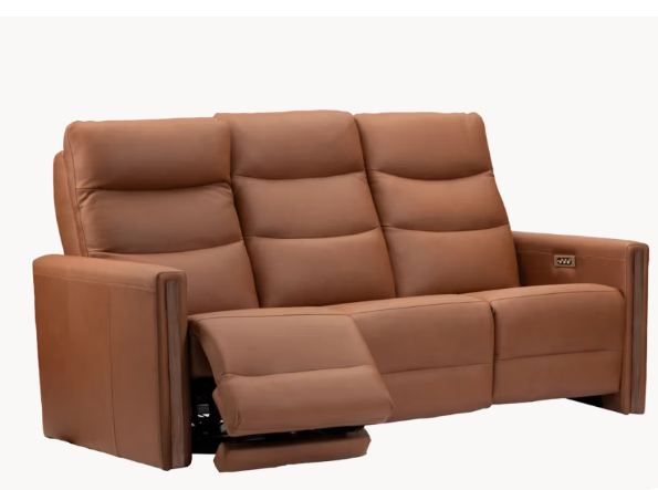 Fatima Leather Power Reclining Sofa | Made in Canada 3 Fatima Leather Power Reclining Sofa | Made in Canada - Image 3
