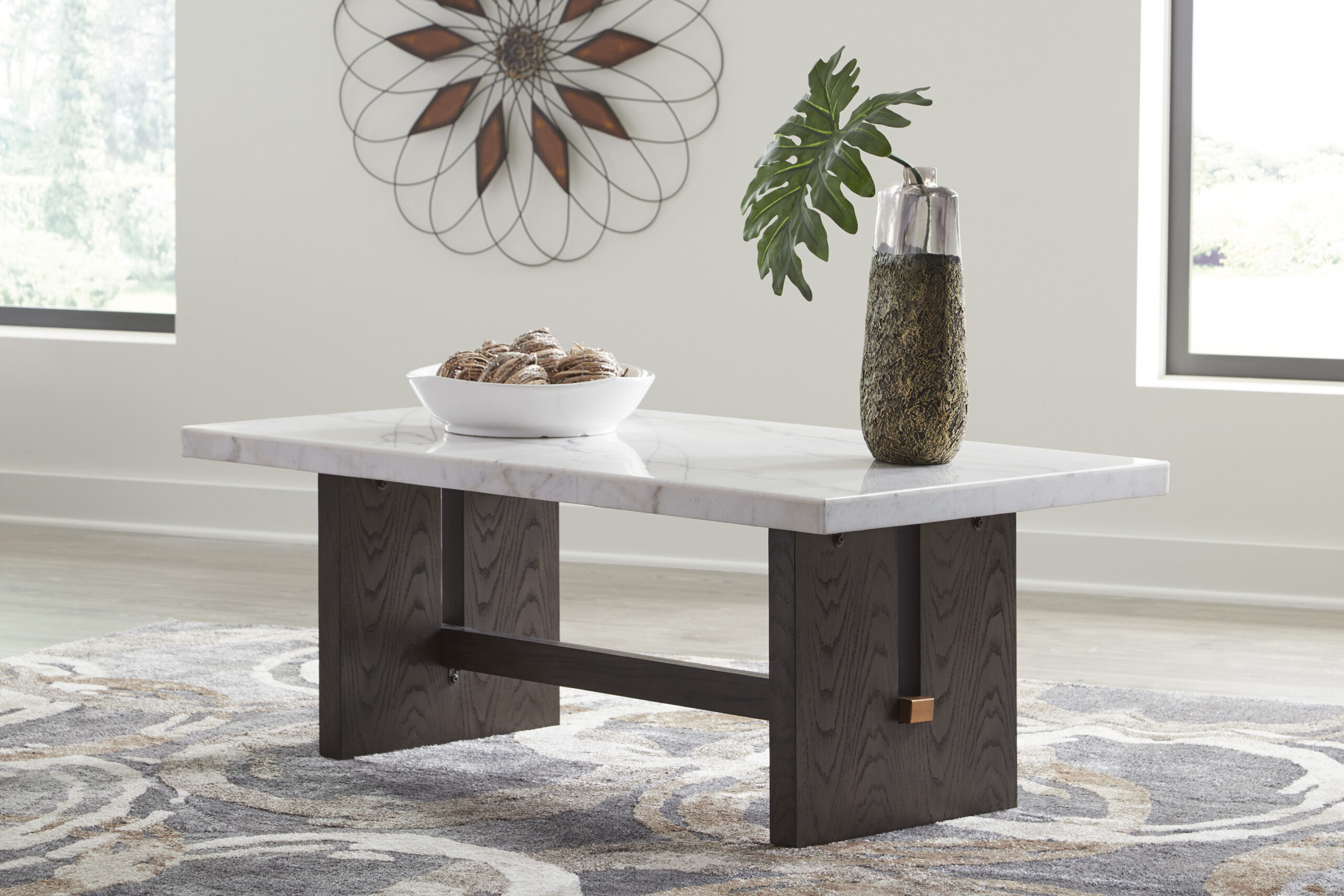 Dodd's Furniture & Mattress 16 Burkhaus Marble Top Coffee Table